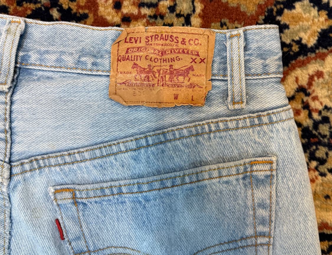 90s usa 빈티지 리바이스 501 데님 32(30~31) (556) 상품이미지3