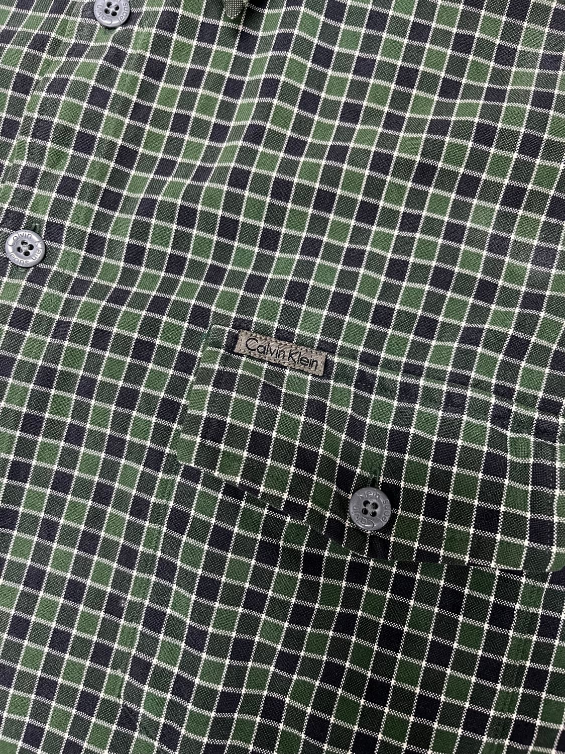 캘빈클라인 포켓 체크 셔츠 105 상품이미지4