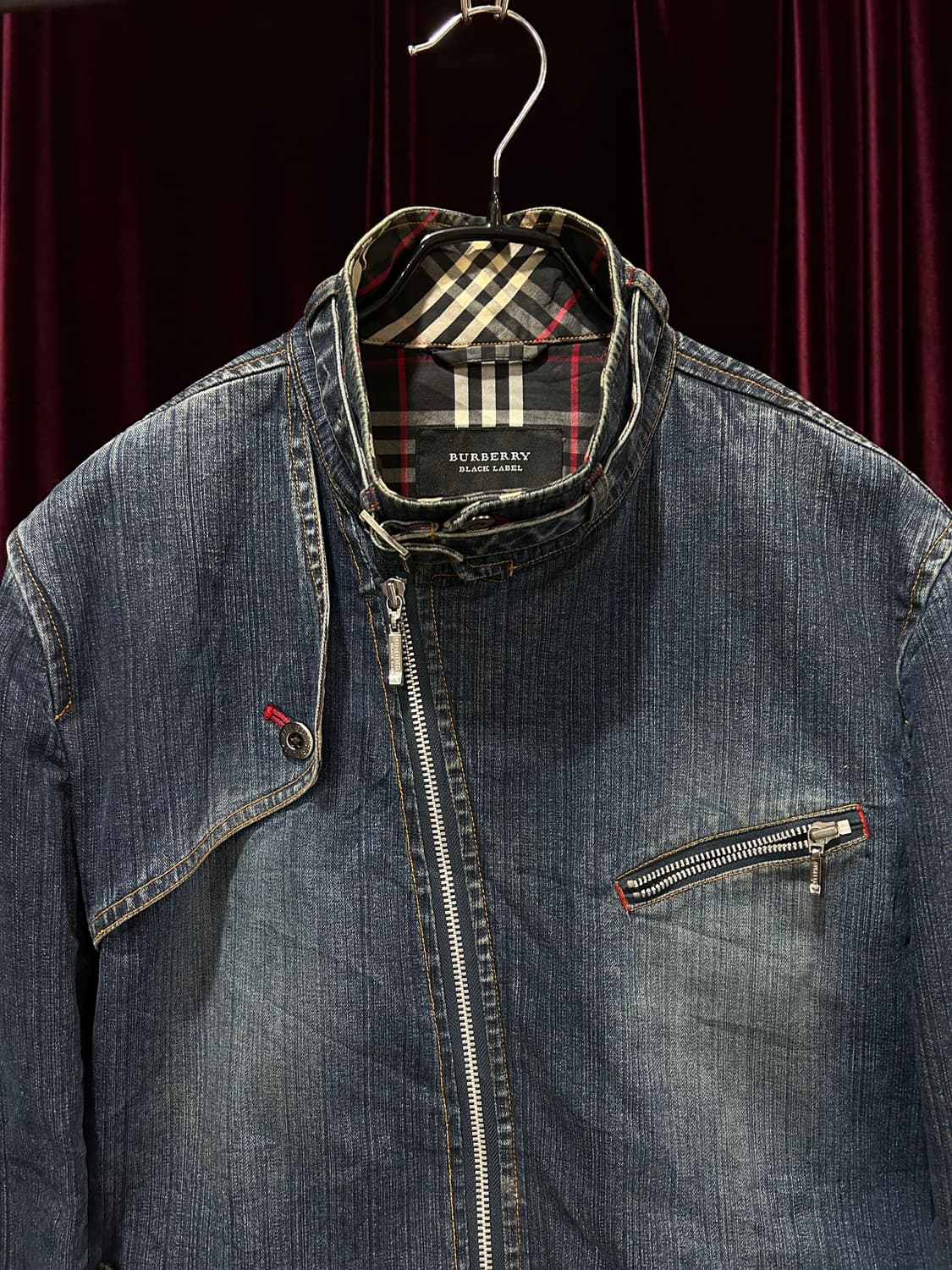 BURBERRY BLACK LABEL DENIM RIDER JACKET 상품이미지2