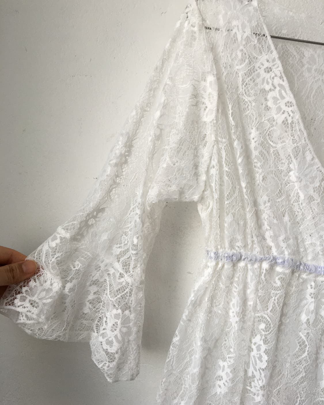 lace see through blouse 상품이미지4