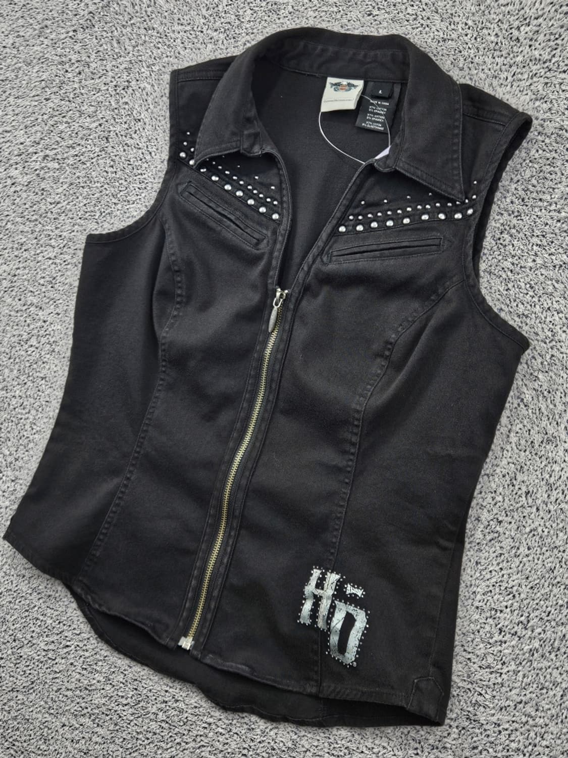 할리데이비슨 스터드 바이커 베스트 조끼 ( L ) / 11782 상품이미지3