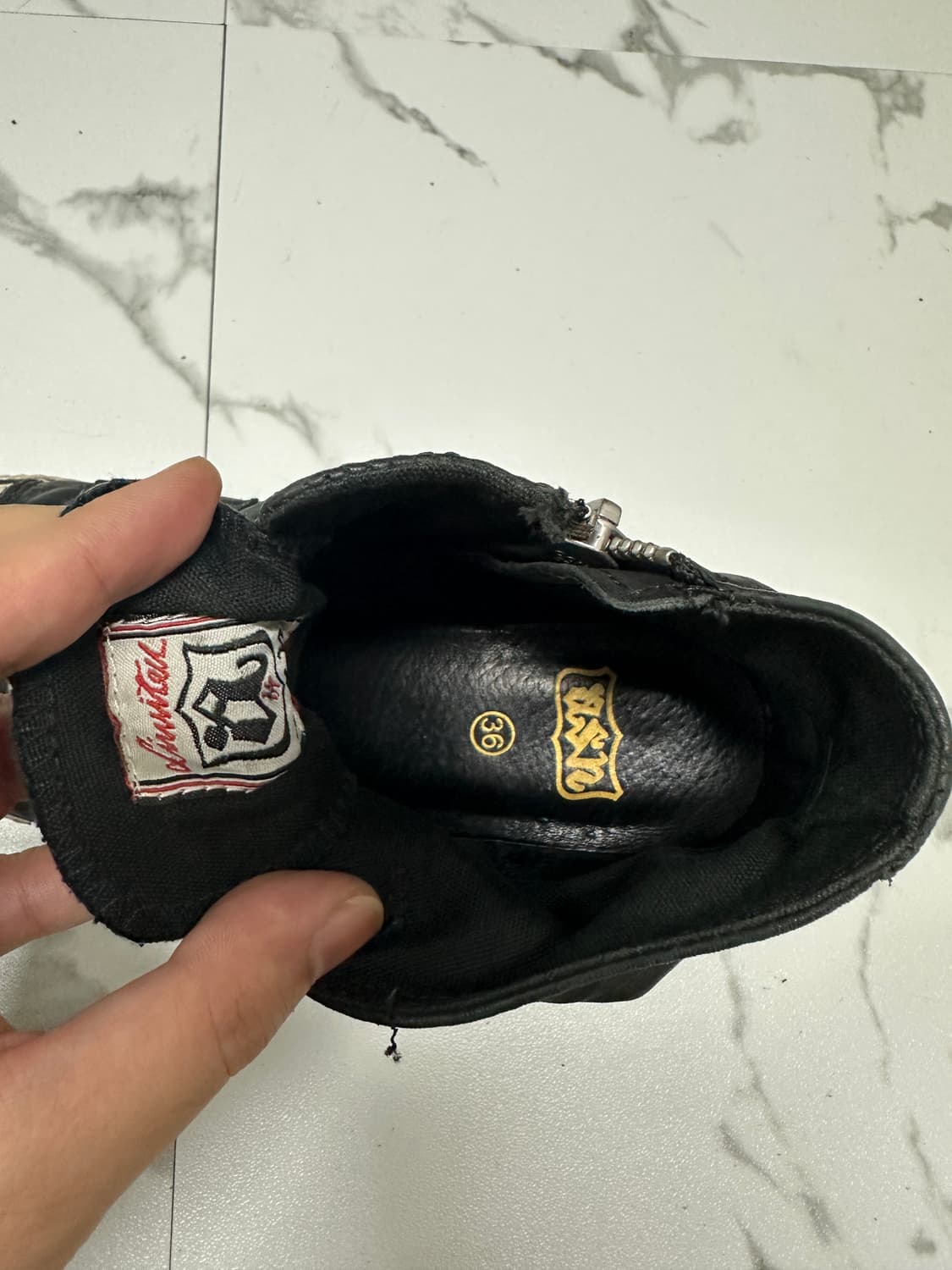 ASH 아쉬 블랙 버클 웨지힐 하이탑 스니커즈 상품이미지5
