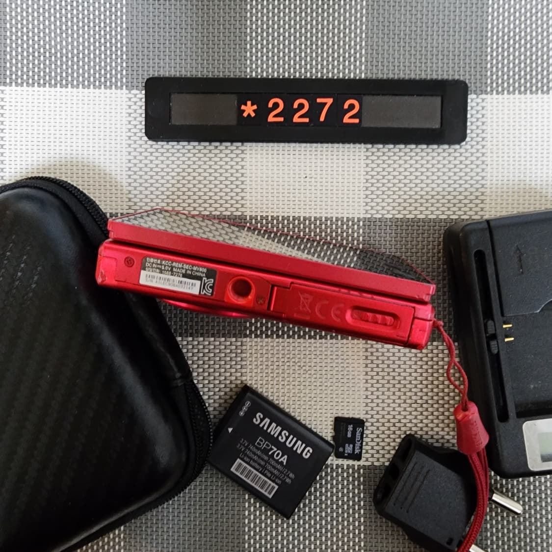 삼성 MV 800 디지털카메라 레드바디 파우치포함 상품이미지5