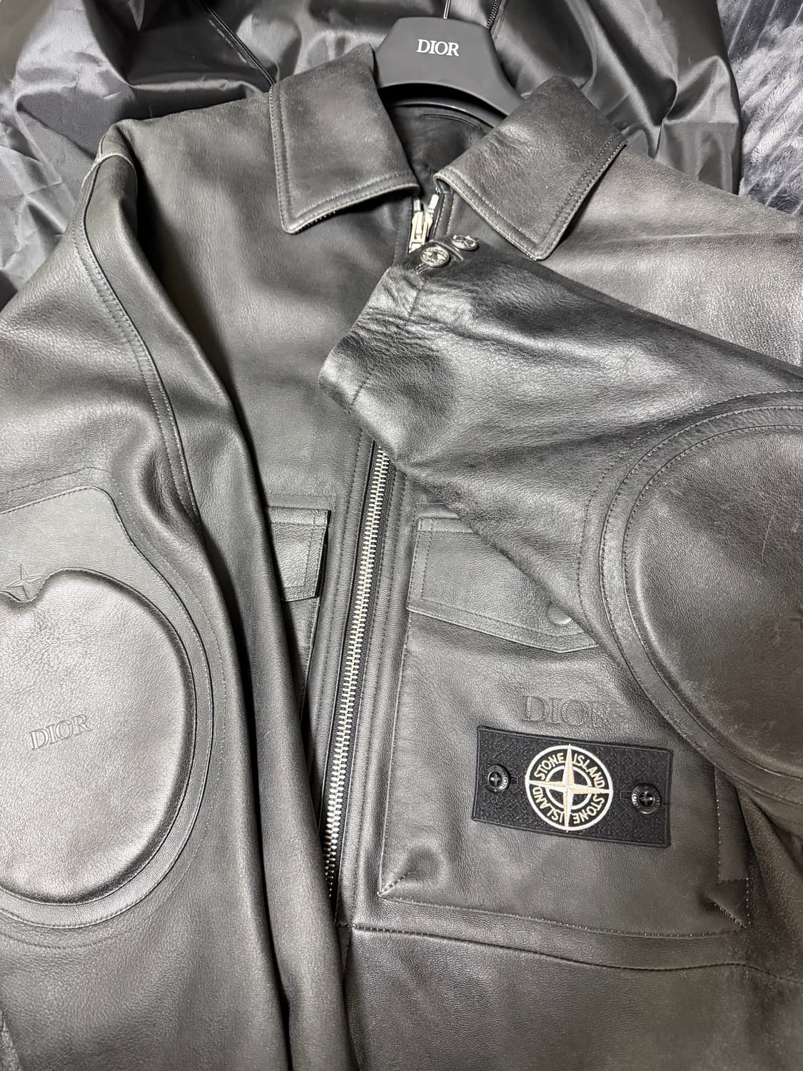 디올 x 스톤아일랜드 나파가죽자켓 상품이미지1