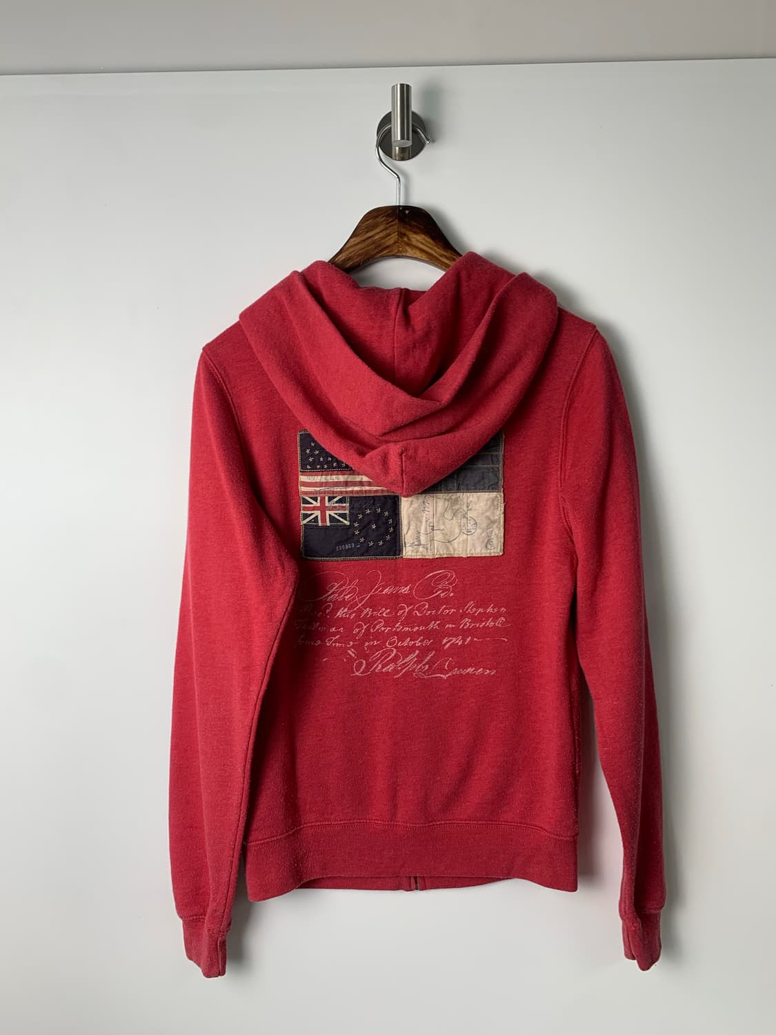 폴로 랄프로렌 엠브로이드 성조기 자수 후드집업 상품이미지4