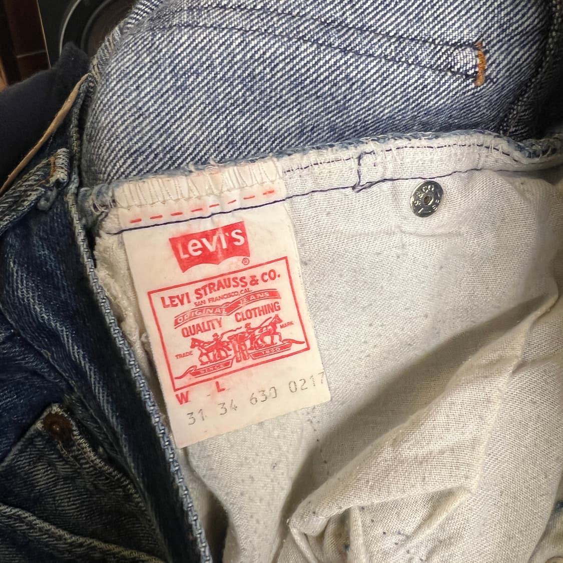 리바이스 오렌지탭 80s 31x34 Size (29인치) 상품이미지6