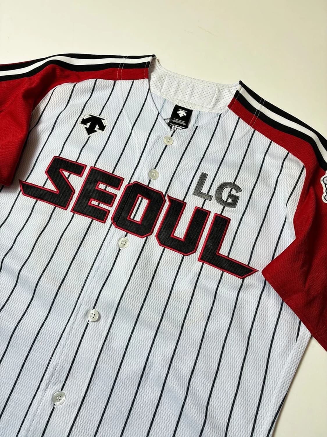 데상트 LG 59 정우영 반팔 야구 유니폼 PN8611 상품이미지4