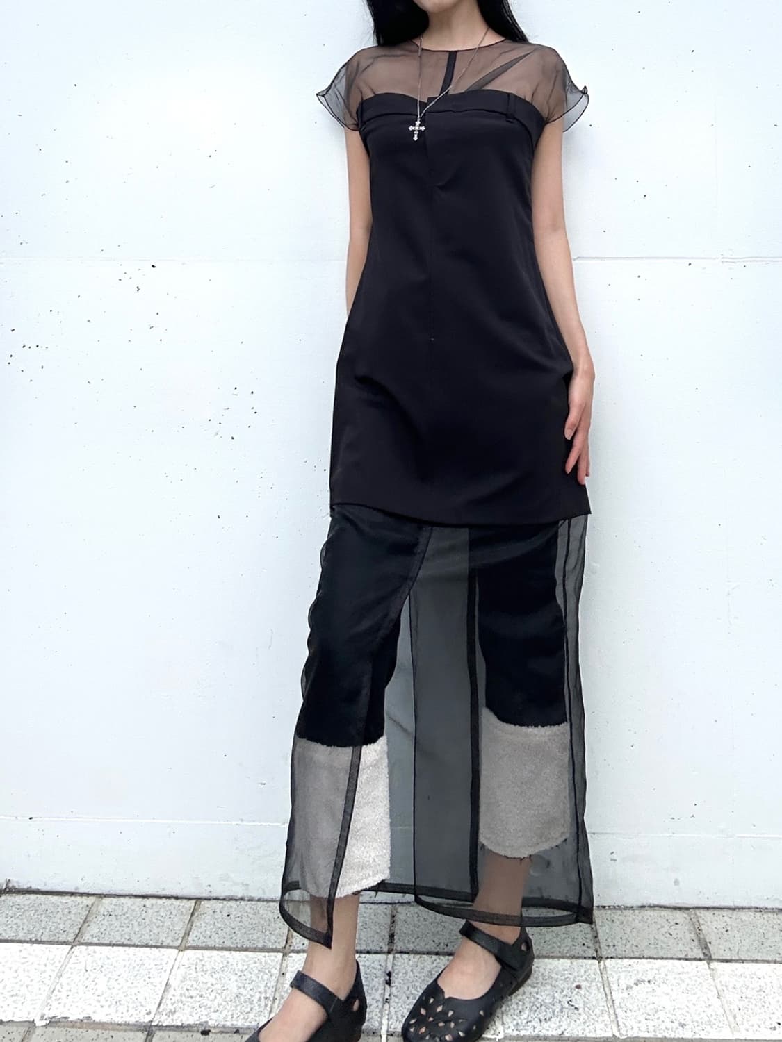 Organza formal layered ops / black 상품이미지7
