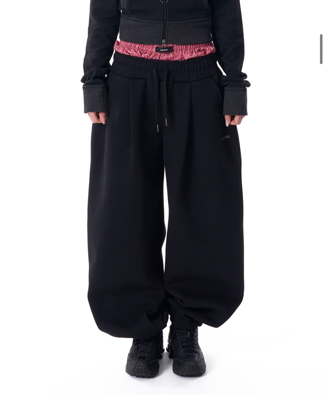 아캄 Laced CROS2 Patch Sweatpants 블랙 상품이미지2