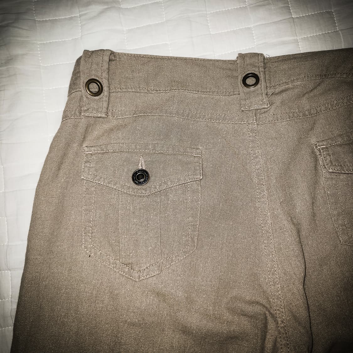 '00s ROUET Zip Linen Flared Pants 상품이미지4