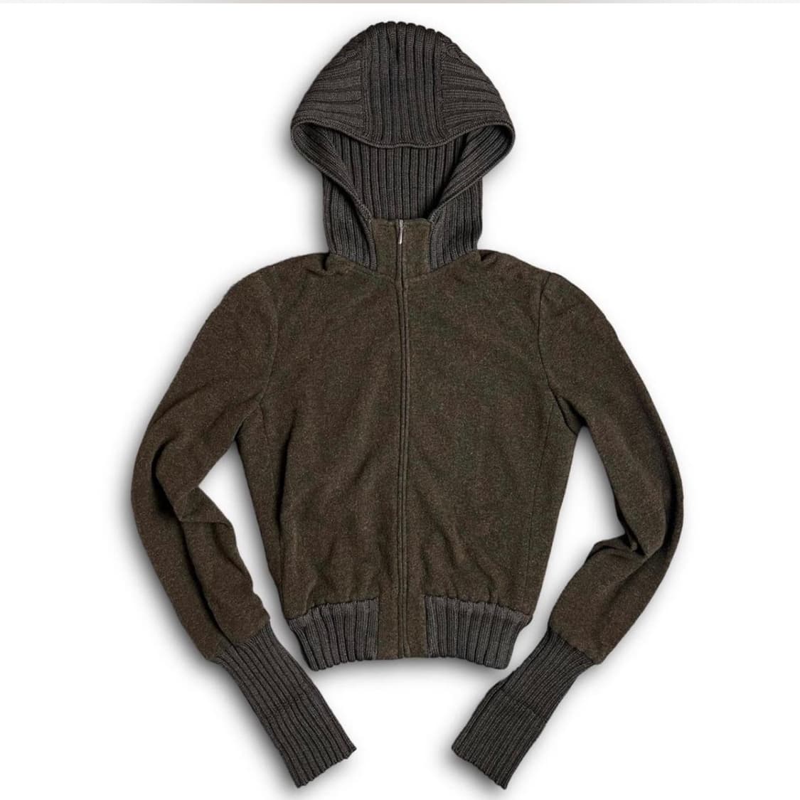 Miu Miu 1999 미우미우 아카이브 리브드 울 후디 상품이미지5