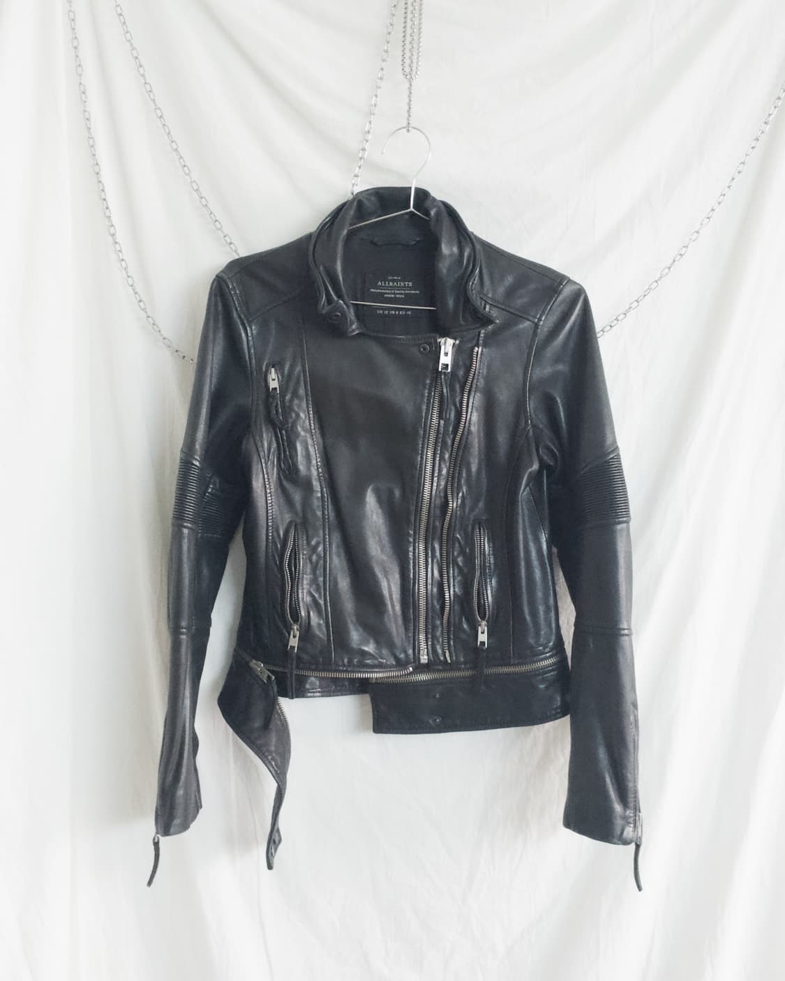 올세인츠 uk 지퍼크롭 라이더자켓 상품이미지6