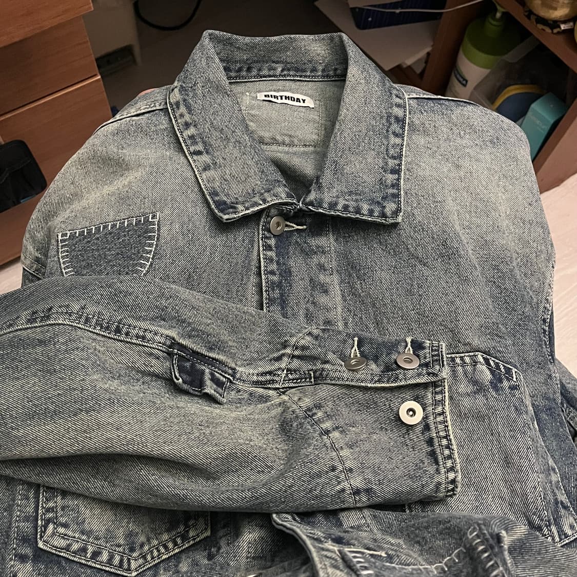 BIRTHDAY 패치워크 데님 자켓 XL (105) 상품이미지8