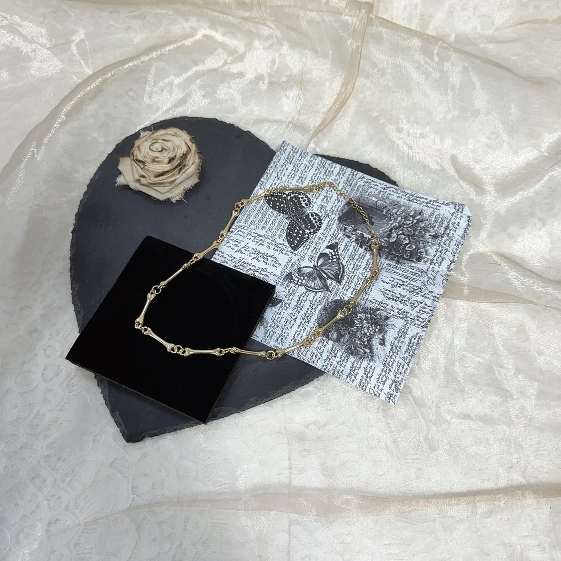 빈티지 중세 뼈 목걸이 상품이미지2