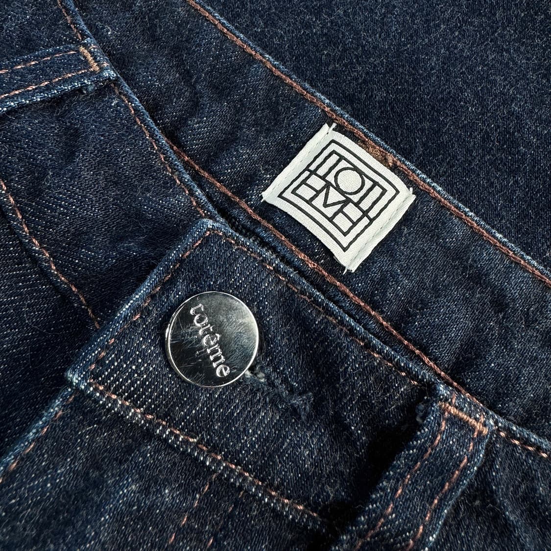 토템 배럴 레그 인디고 데님 진 상품이미지3