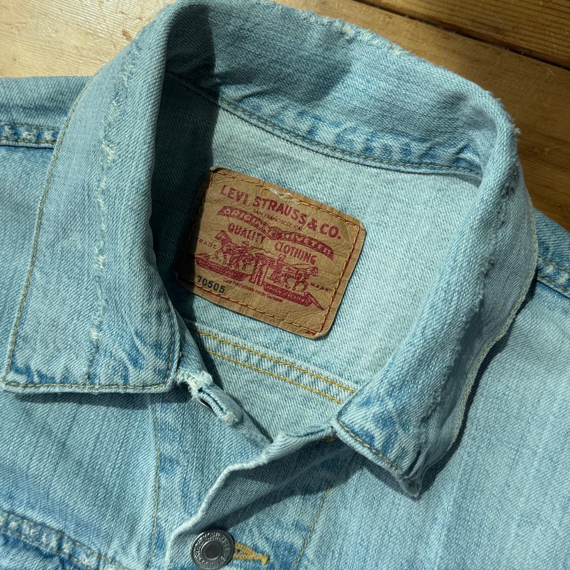리바이스 70505 보로 3세대 데님자켓 (리페어 빈티지) 상품이미지3
