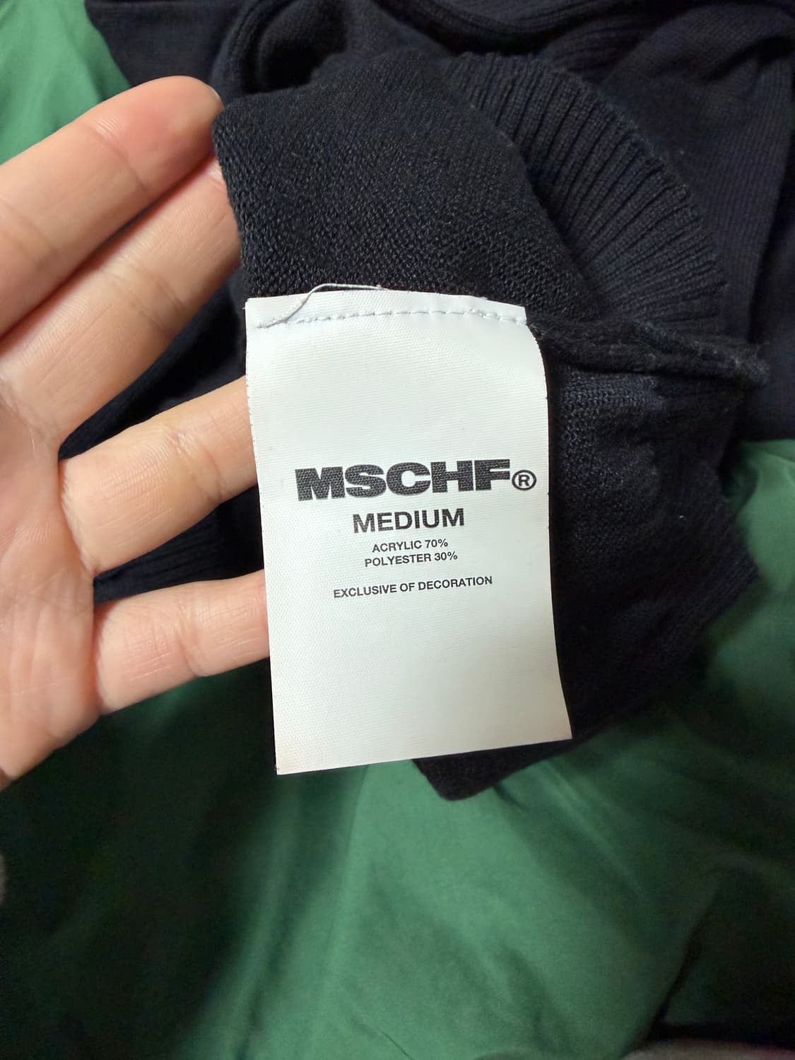 미스치프 니트집업 M 상품이미지6