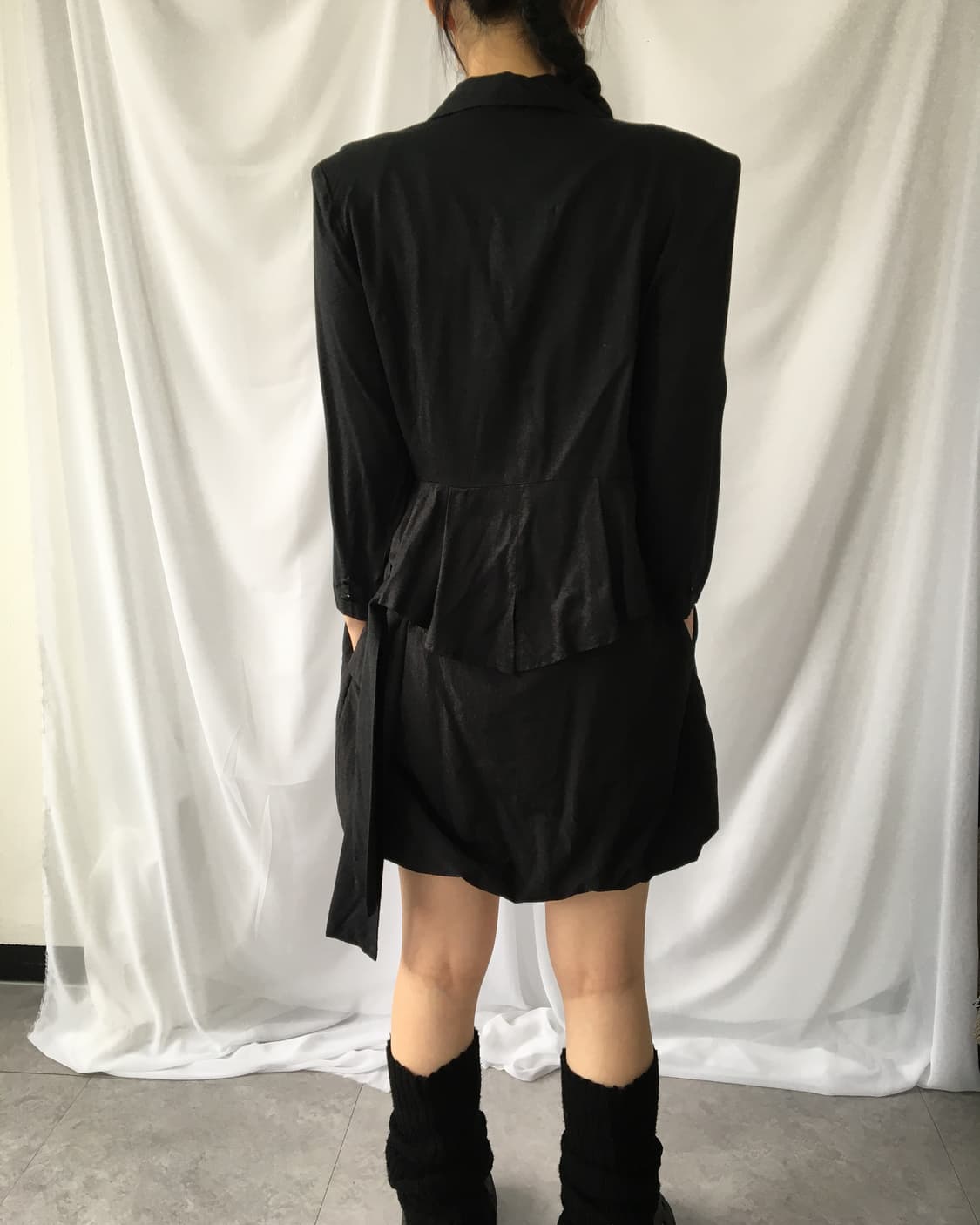 Flare line point tied wrap jacket 상품이미지9
