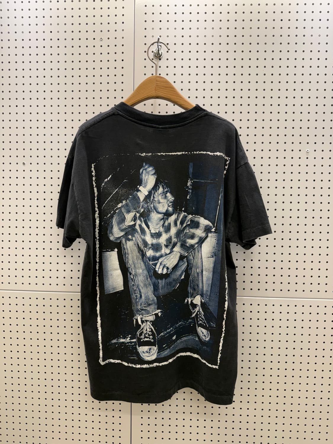 빈티지 너바나 커트코베인 프린팅 반팔 티셔츠 U1600 상품이미지3