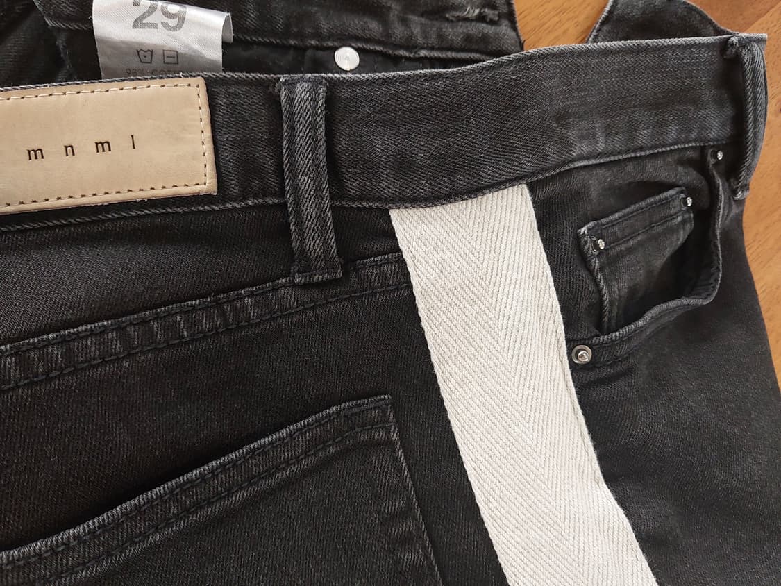 mnml  사이드라인 데님 팬츠 29사이즈 두벌 일괄 택포3만9천원 상품이미지10