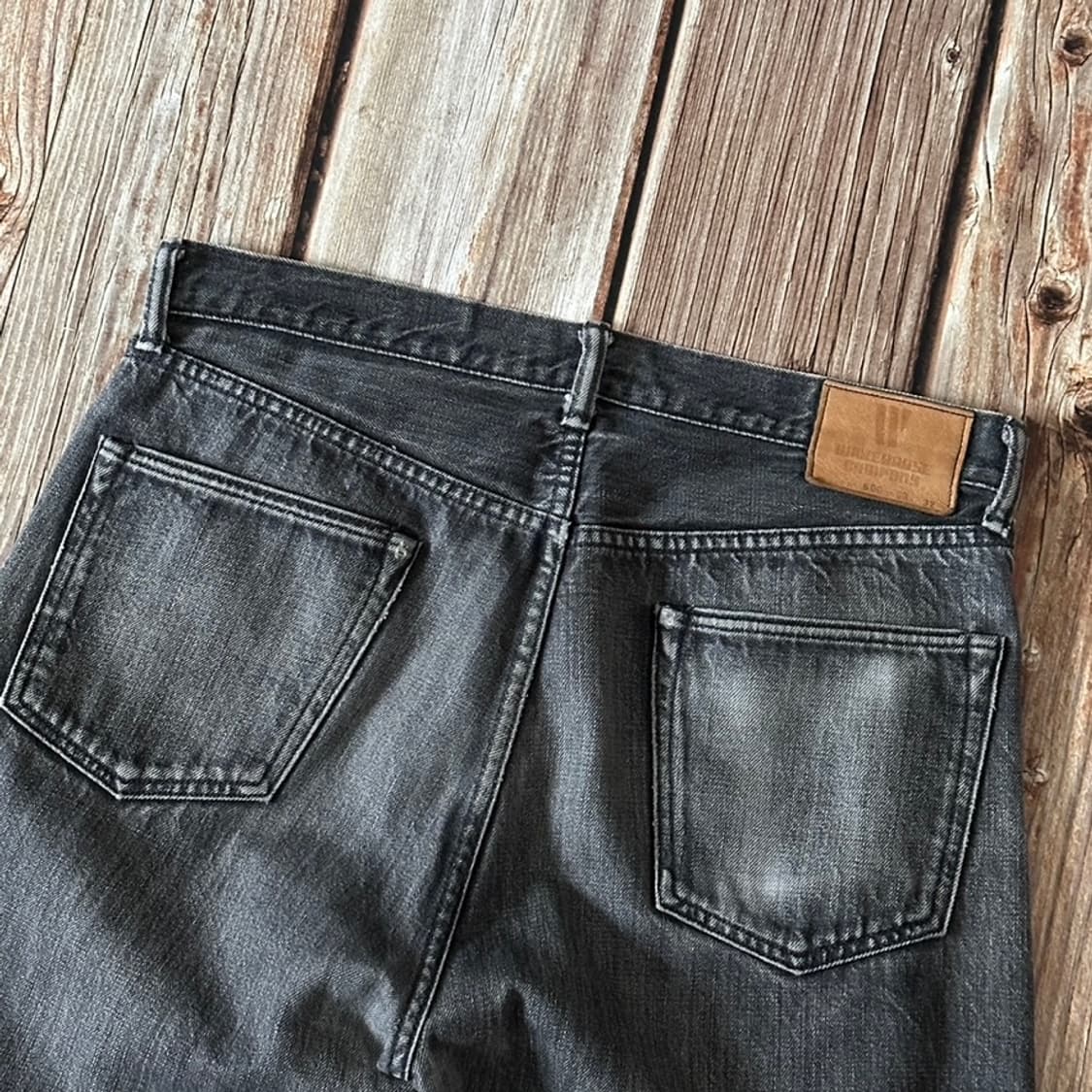 웨어하우스 Lot.800 논셀비지 블랙 데님 팬츠 33 사이즈 상품이미지8