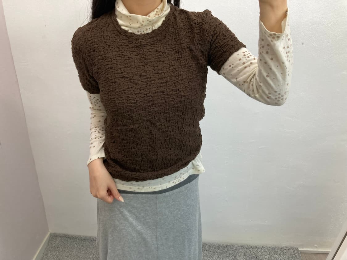 도트 레이어드 폴라티  상품이미지2