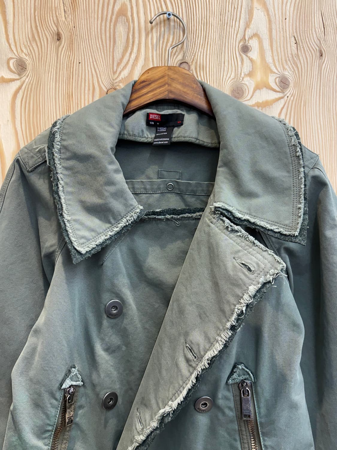 00s 디젤 데미지 코트 자켓 상품이미지4