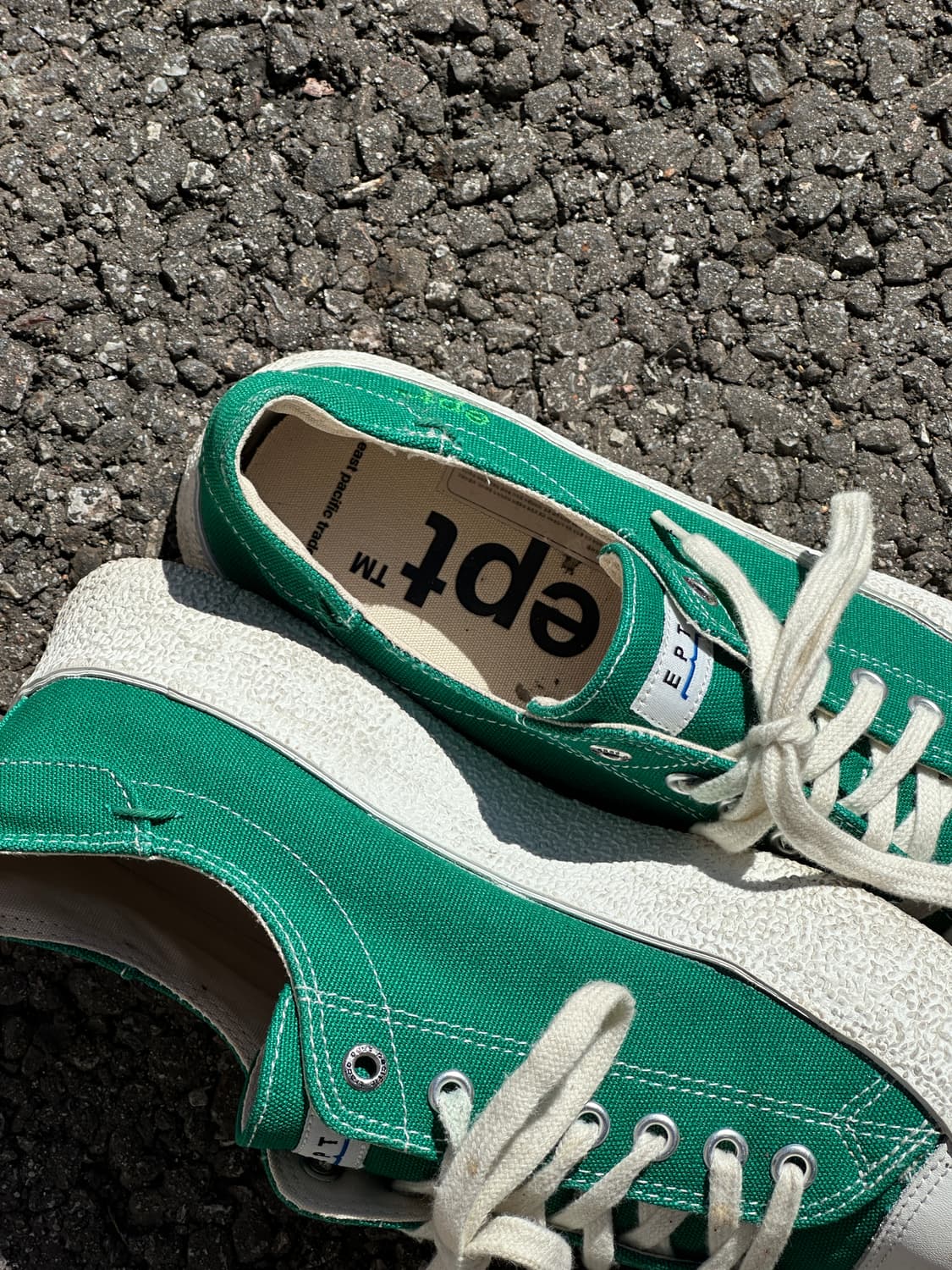[260] EPT DIVE 캔버스 스니커즈 그린 로우탑 스케이트 슈즈 상품이미지7