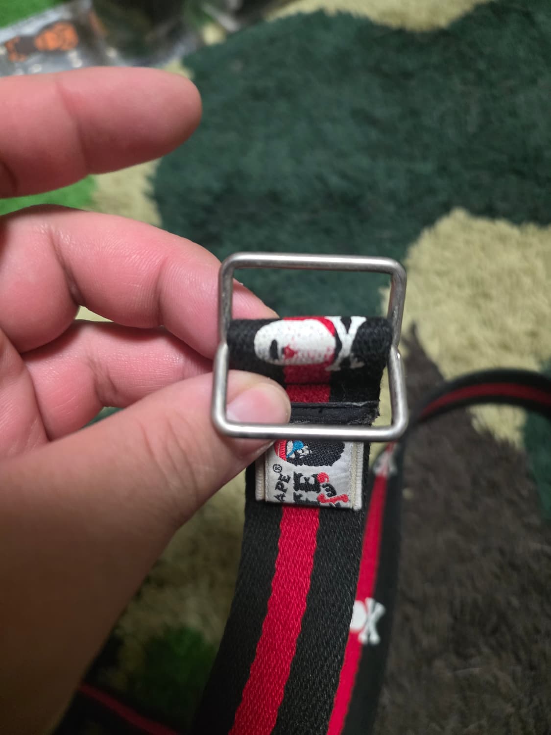 [OS] 베이프 파이레츠 사루 로고 벨트 상품이미지2