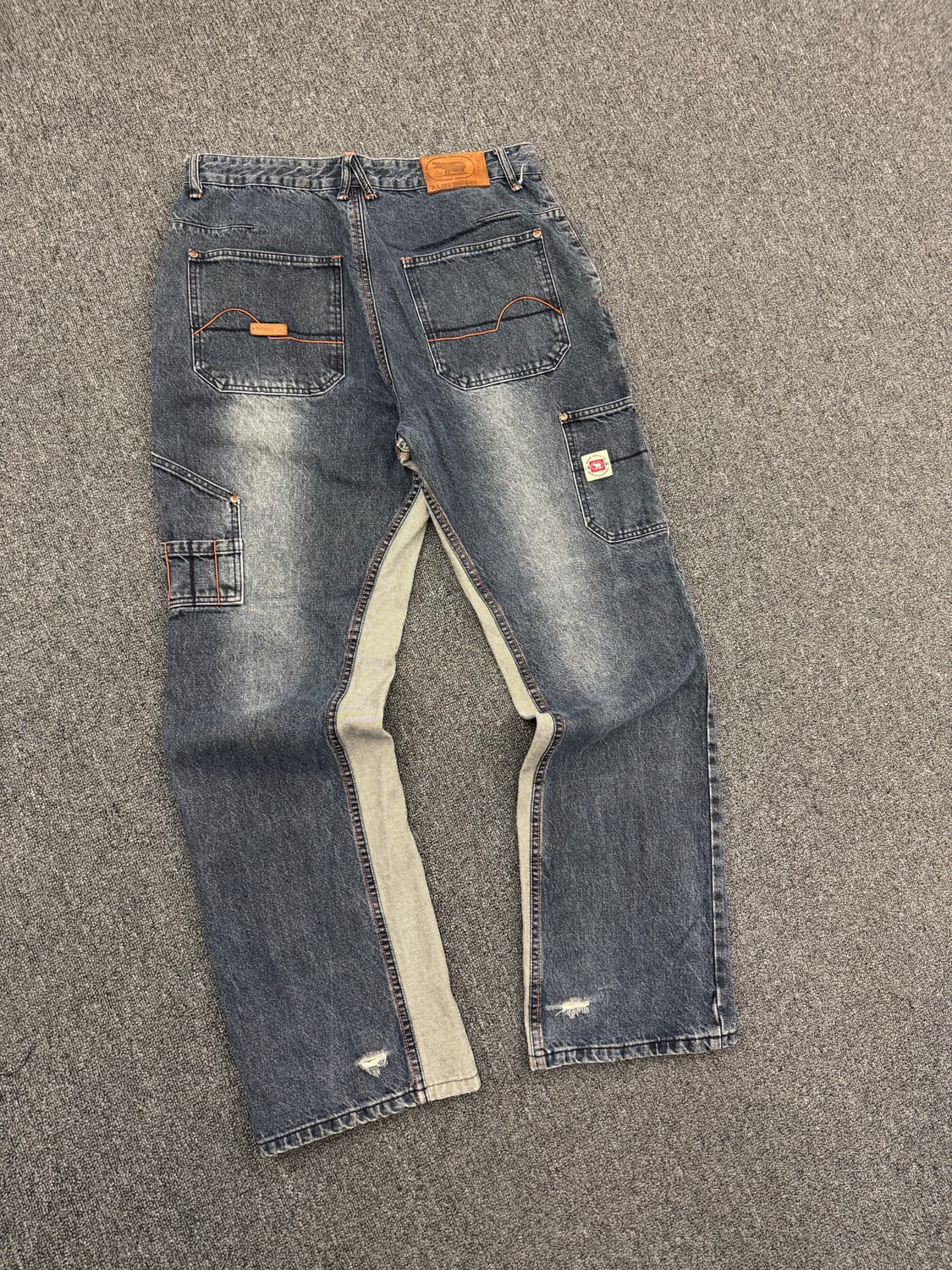 36) H&MS UNLTD US 빈티지 올드스쿨 데님 워크팬츠 힙합팬츠 상품이미지5