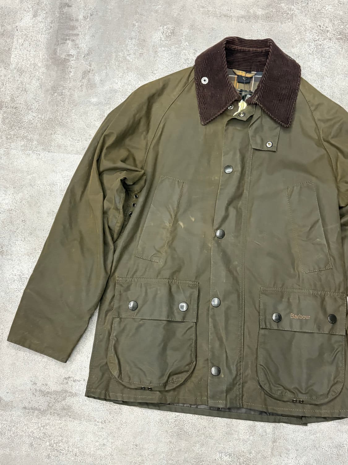바버 비데일 왁스 자켓 올리브 상품이미지2