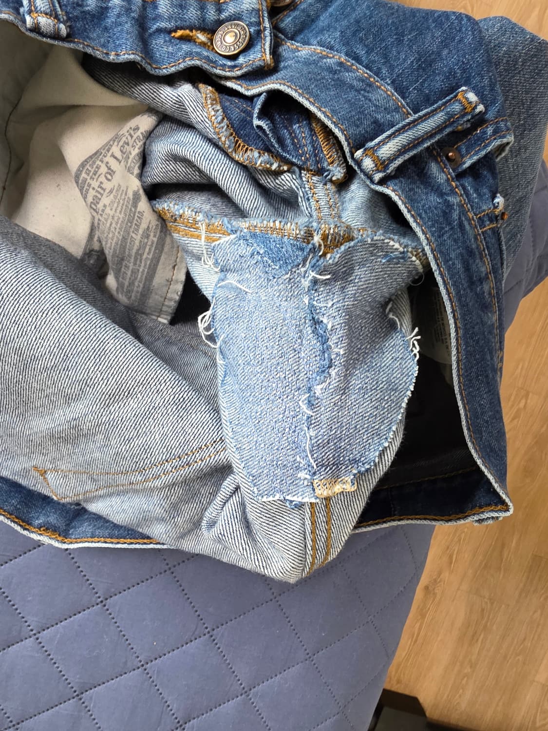 90년대 빈티지 리바이스 501 데님 36 상품이미지9