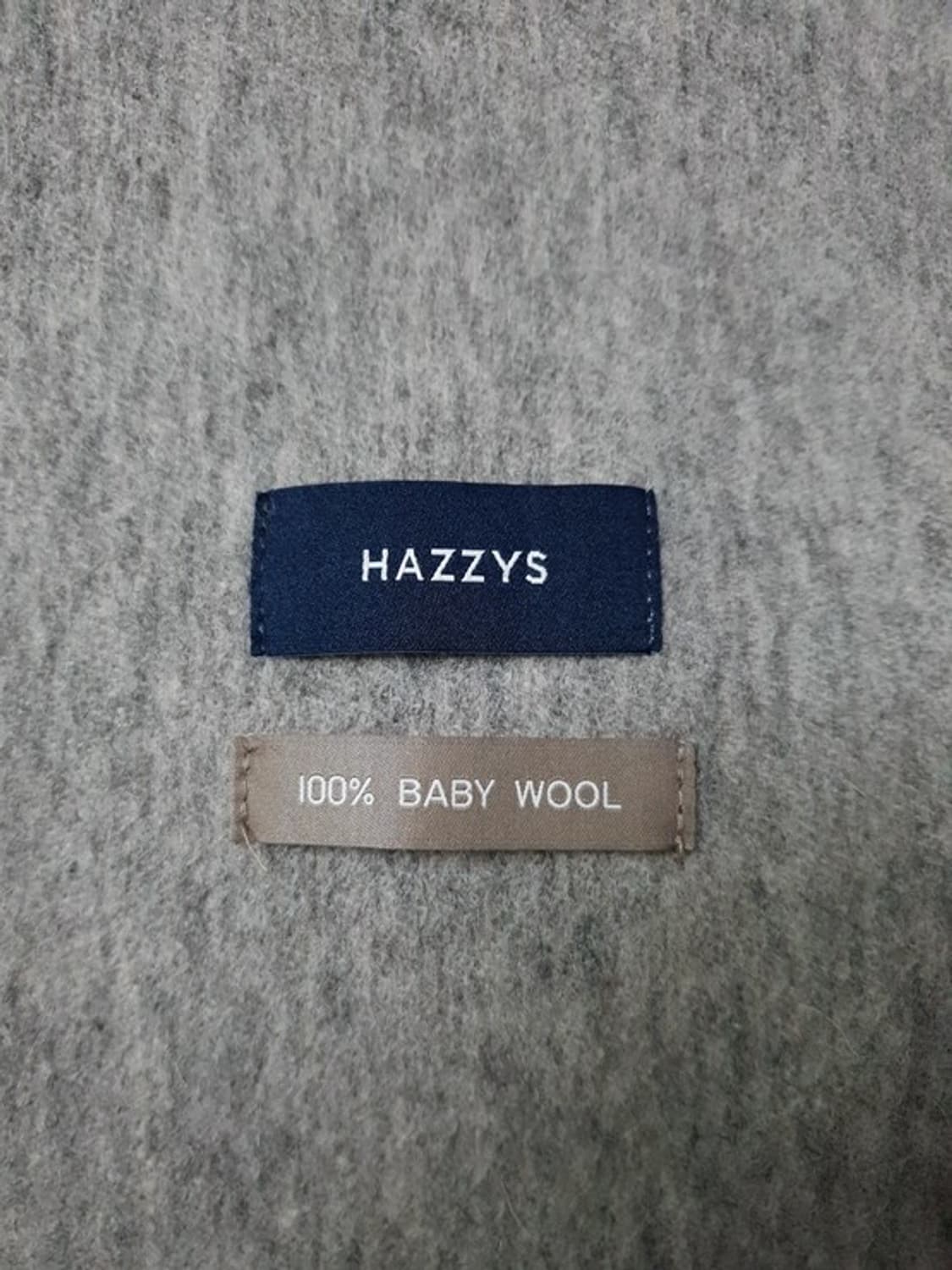 헤지스 베이비울100 머플러 그레이 공용 상품이미지2