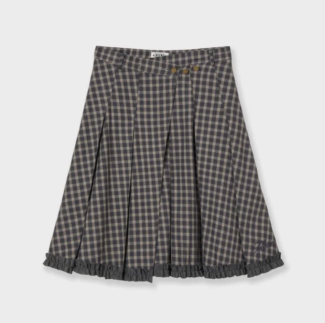 에이이에이이(AEAE)스커트CHECK WRAP PLEATS SKIRT 상품이미지1