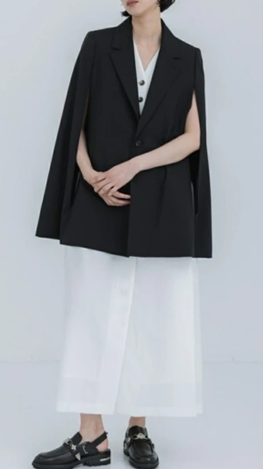 MICHAA 미샤 블랙 케이프 자켓 상품이미지2