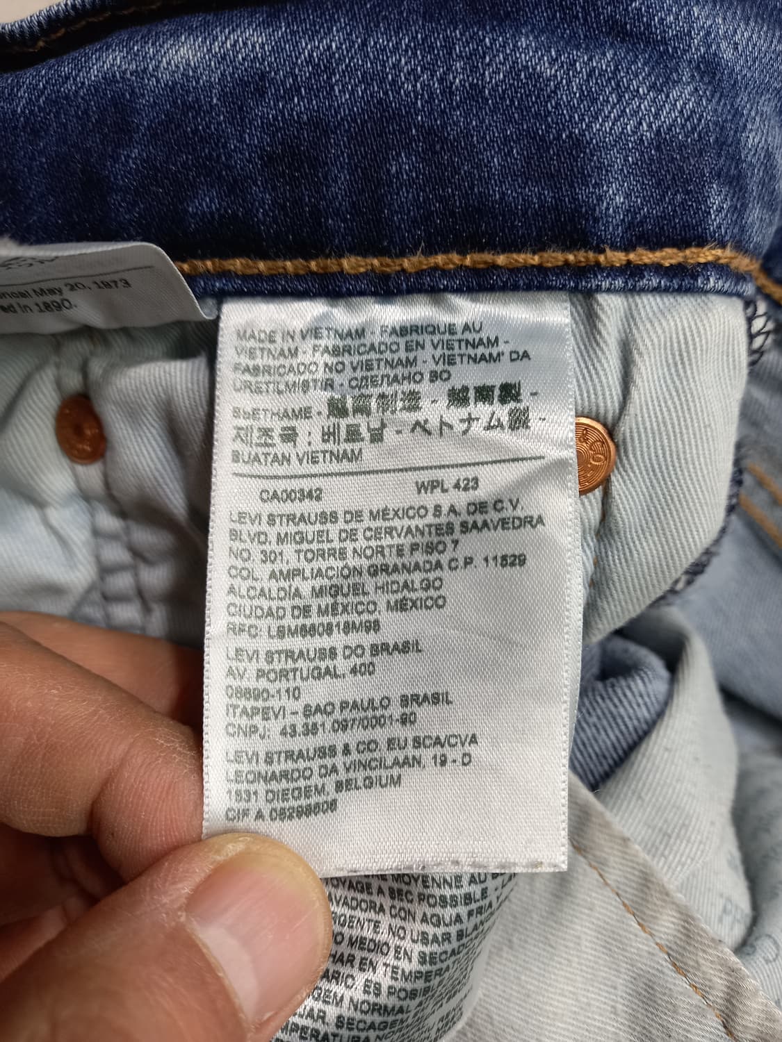 30 빅E리바이스502 약기모 워싱 스판 슬림일자진 30-181 상품이미지9