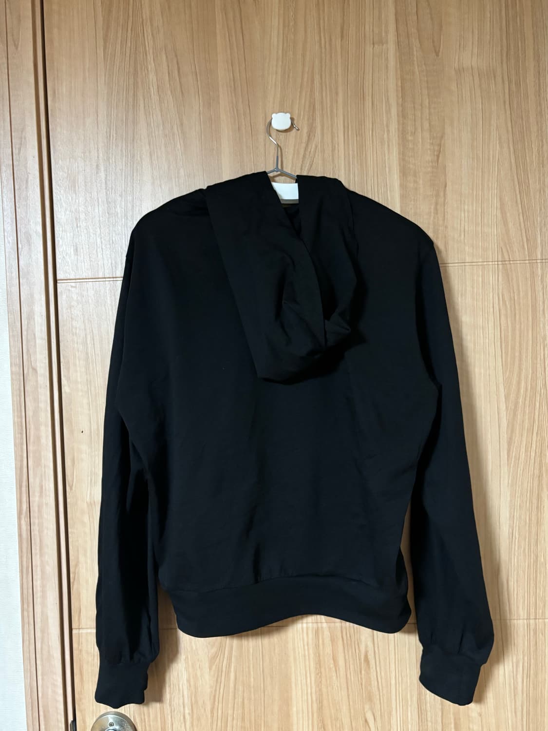 Coor  에센셜 코튼 싱글 후디드 집업 (블랙) M 상품이미지2