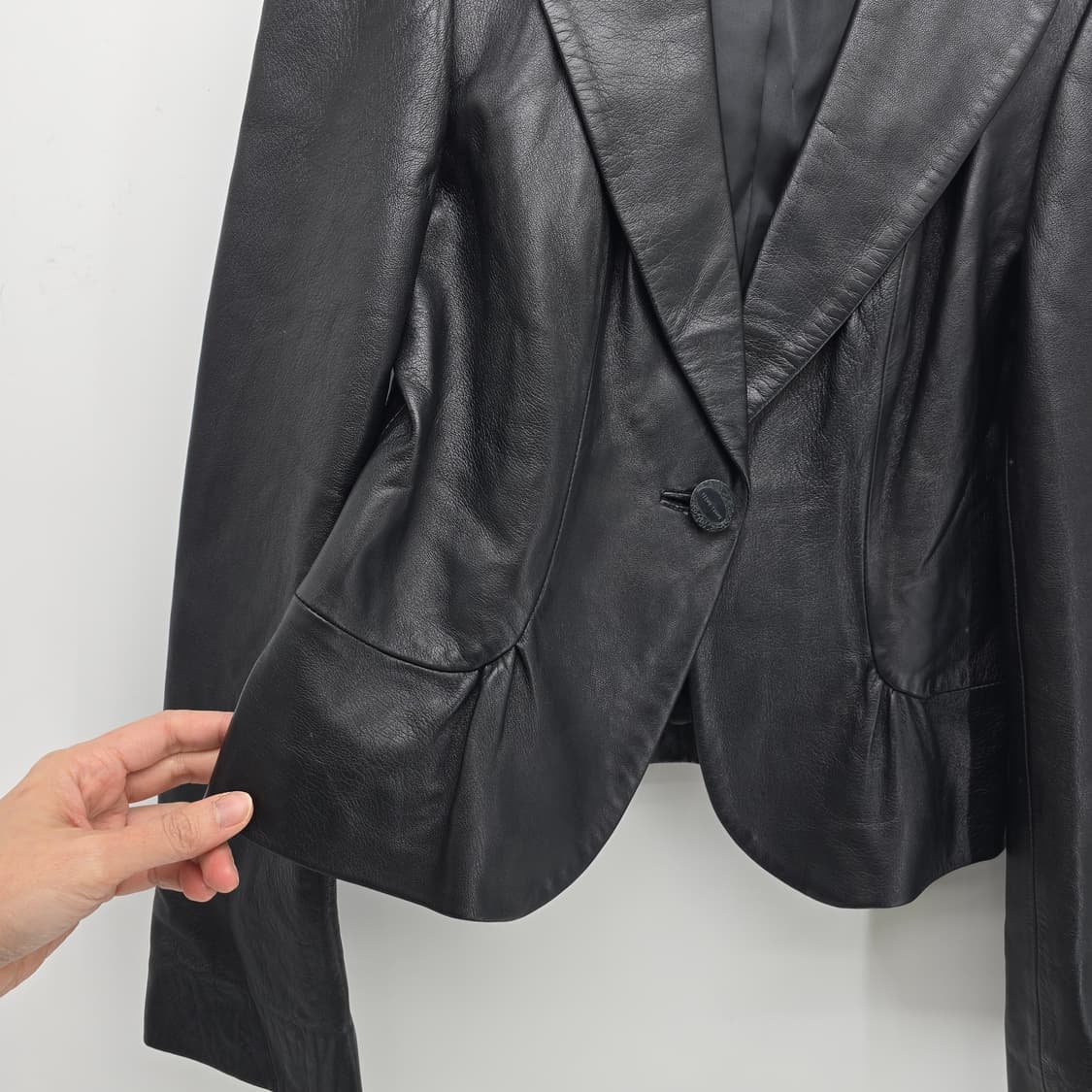 besti belli 블랙 양가죽 자켓 상품이미지2