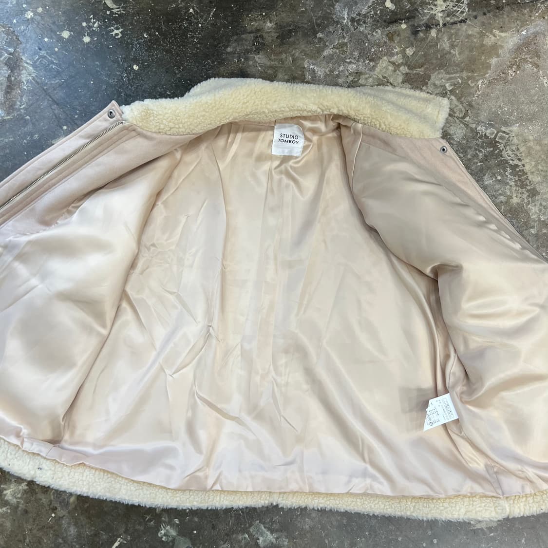 F) 스튜디오 톰보이 덤블링 무스탕자켓 코트 뽀글이 자켓 상품이미지5