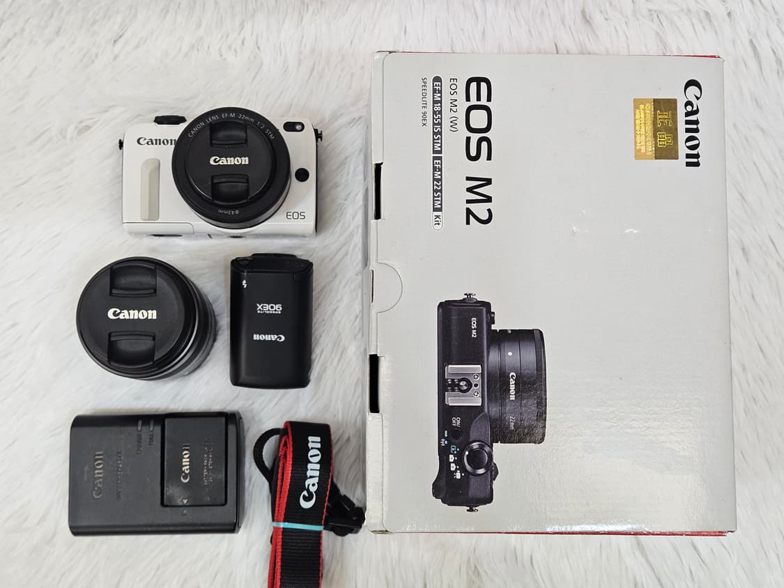 [민트] 캐논 EOS M2 미러리스 더블렌즈 킷 22mm, 18-55mm 상품이미지10