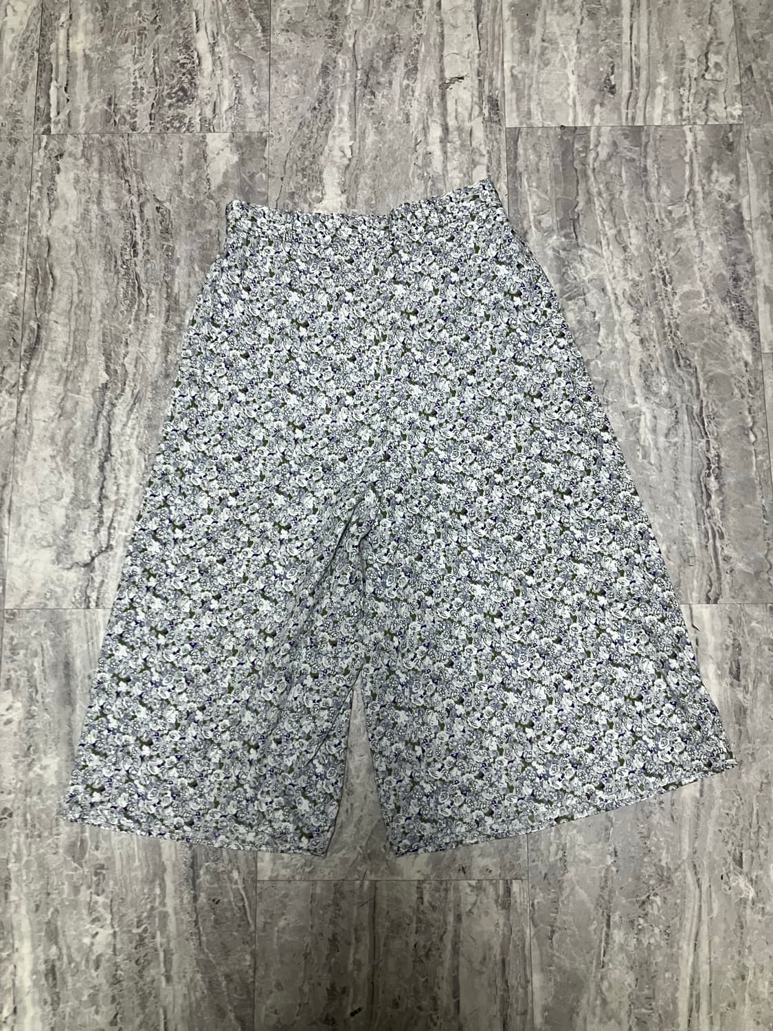 Gu 하구미모리걸 달천깔페어리 할메카지 플라워 버뮤다와이드팬츠 상품이미지1