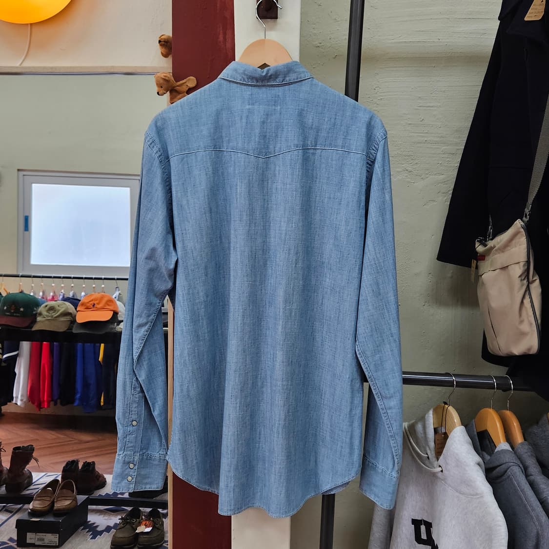 폴로 샴브레이 웨스턴 셔츠 상품이미지5