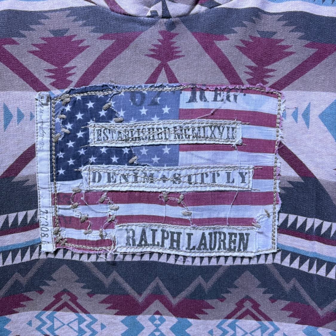 폴로 데님엔서플라이 성조기 후드티 l 상품이미지2