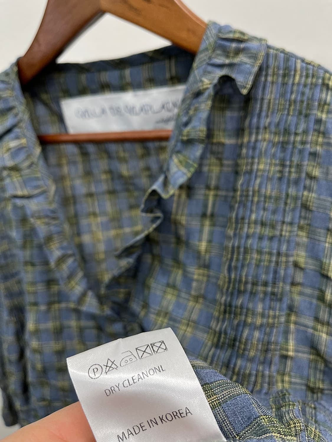 여) 비아플레인 프릴 블라우스  상품이미지7