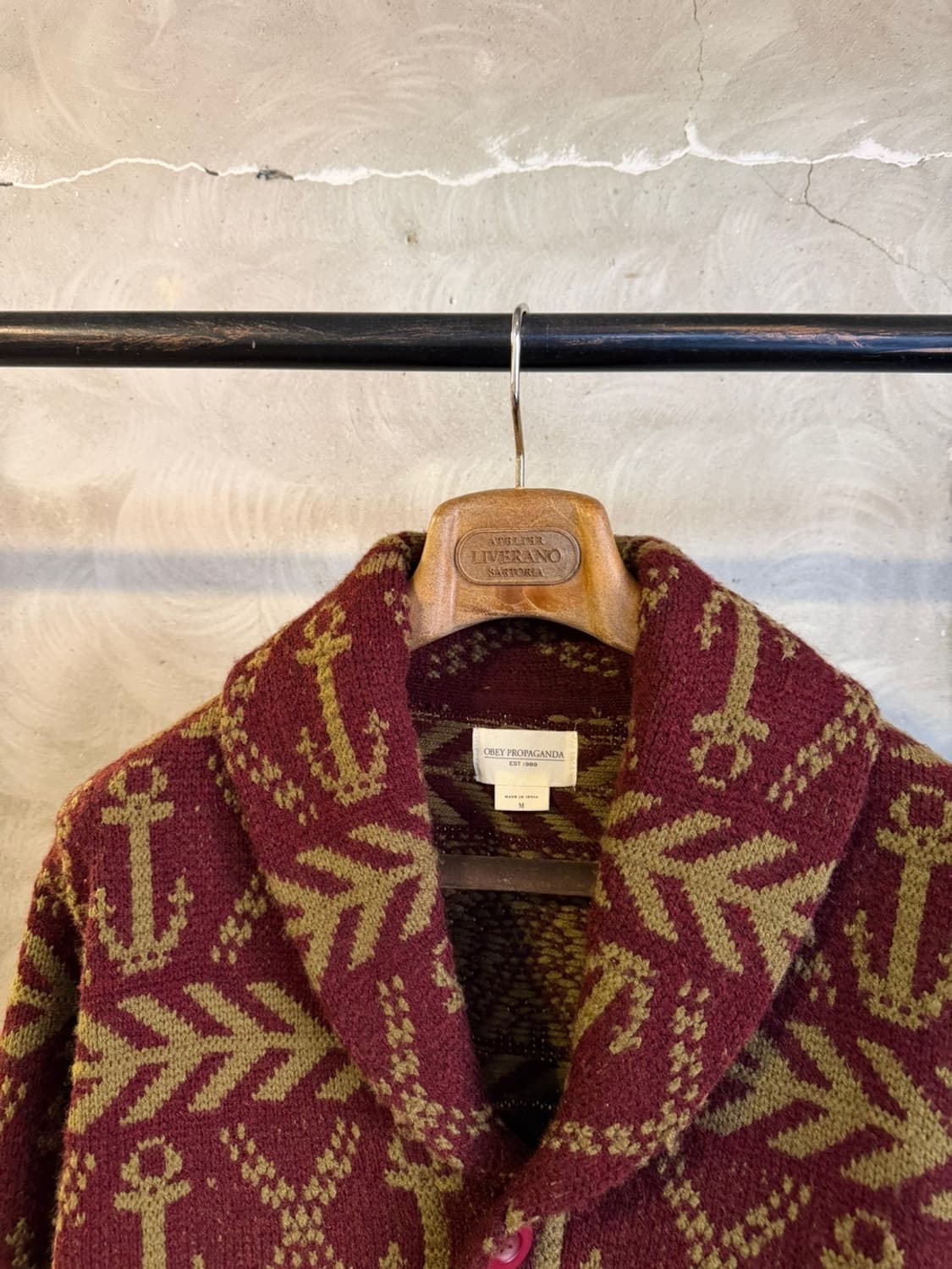 오베이 프로파간다 숄칼라 가디건 100 상품이미지7