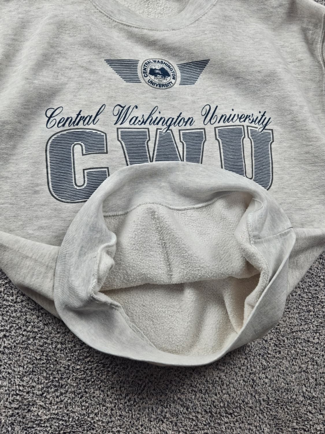 CWU 센트럴 워싱턴 유니버시티 맨투맨 스웻셔츠 (L추정) / 11099 상품이미지10