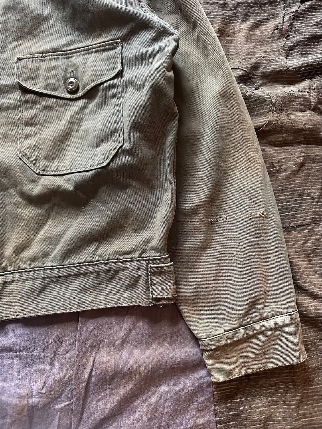 50s 60s Vintage Mechanic Jacket 상품이미지4