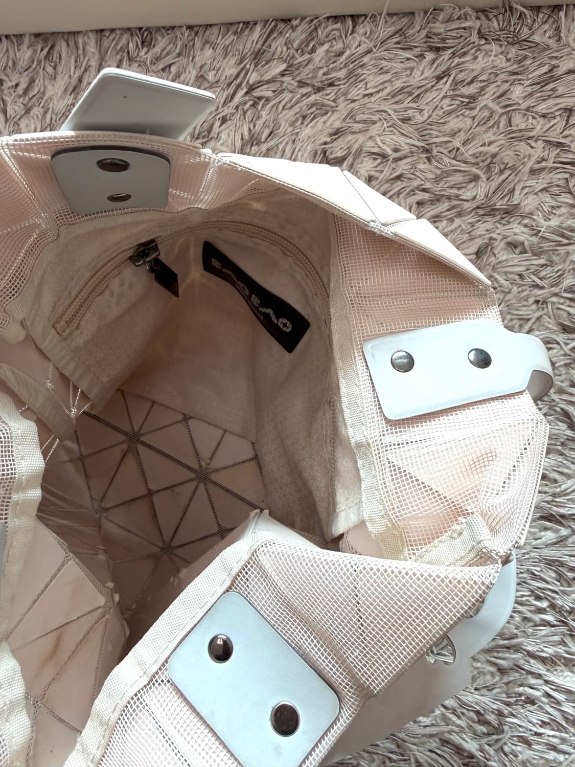 바오바오 루센트 원톤 민트 토트백 상품이미지7