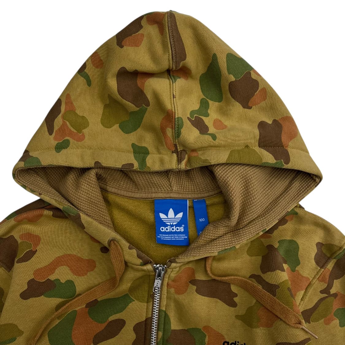 아디다스 블랙로고 카모 후드집업 100 상품이미지9