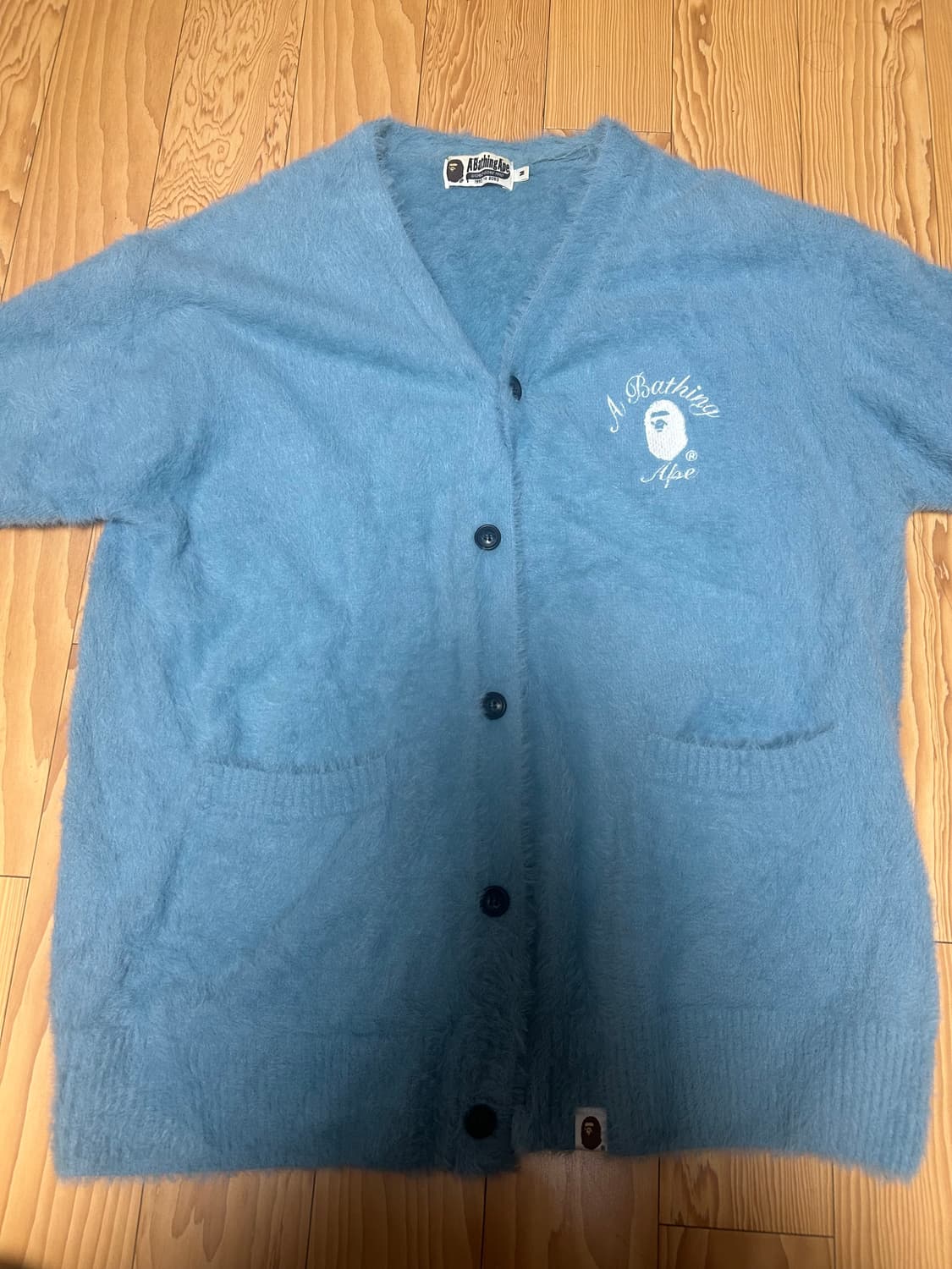 베이프 하늘색 가디건 M 상품이미지1